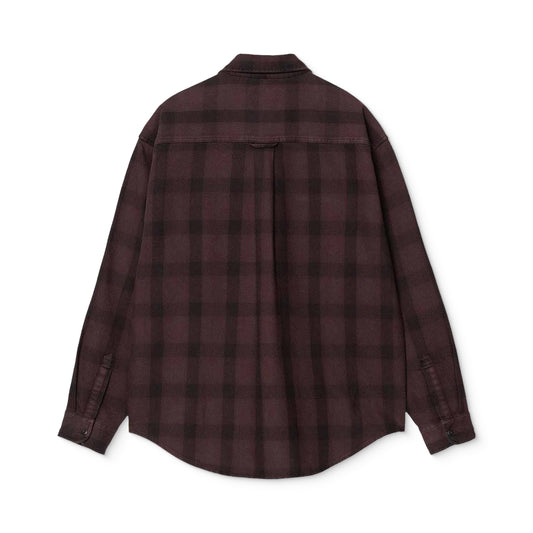 Carhartt WIP L/S Edmands Shirt Natural/Palisander Check  - I0359513J2XX