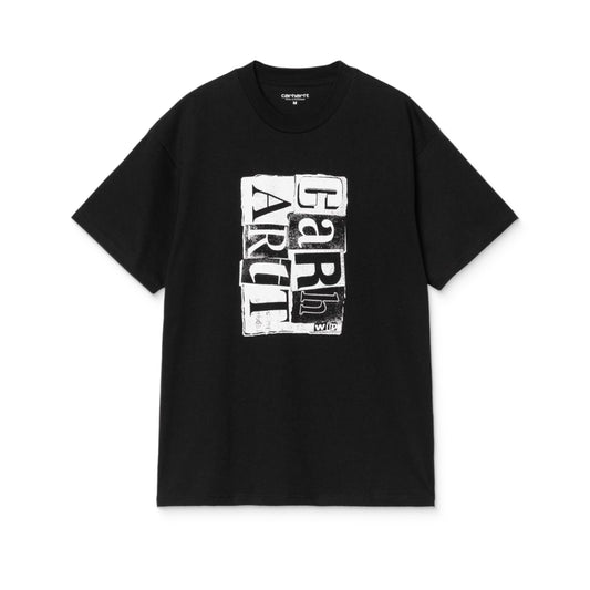 Carhartt WIP S/S Moving Letterpress T-Shirt Black  - I03599889XX