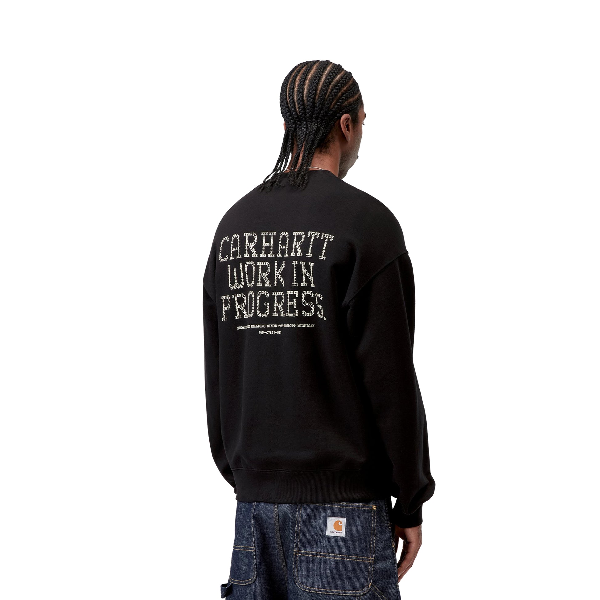 Carhartt WIP Punched Sweat Black  - I03603989XX