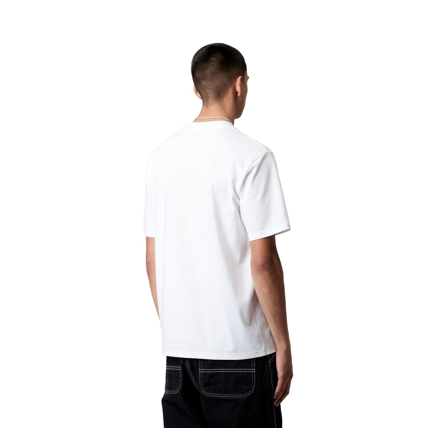 Carhartt WIP S/S University Script T-Shirt White/Black  - I03611000AXX