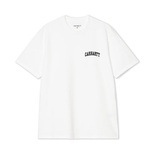 Carhartt WIP S/S University Script T-Shirt White/Black  - I03611000AXX