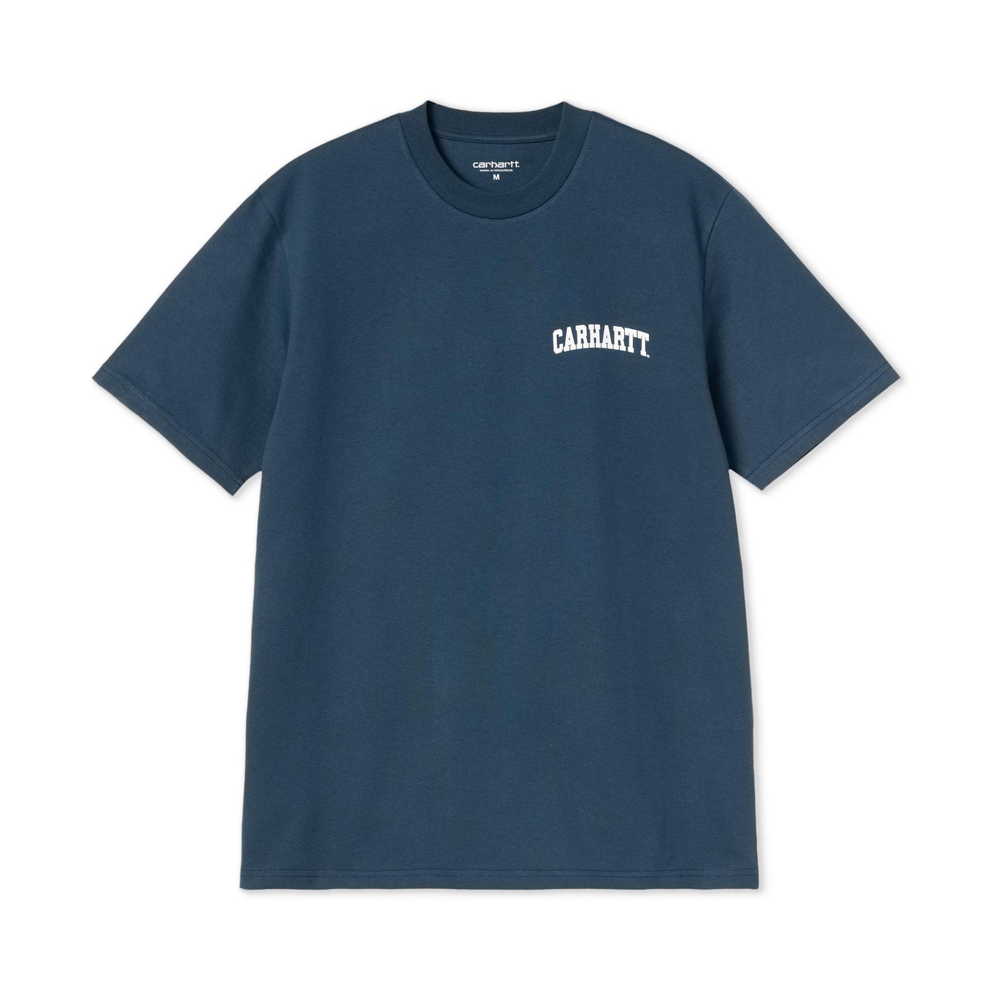 Carhartt WIP S/S University Script T-Shirt Blue River/White  - I0361103N1XX