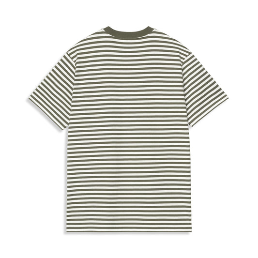 Carhartt WIP S/S Ezra Pocket T-Shirt Ezra Stripe Leaf/Wax  - I0361793KVXX