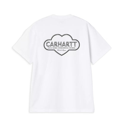 Carhartt WIP S/S Cloud Heart T-Shirt White  - I03624402XX
