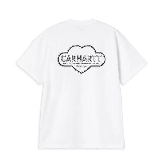 Carhartt WIP S/S Cloud Heart T-Shirt White  - I03624402XX