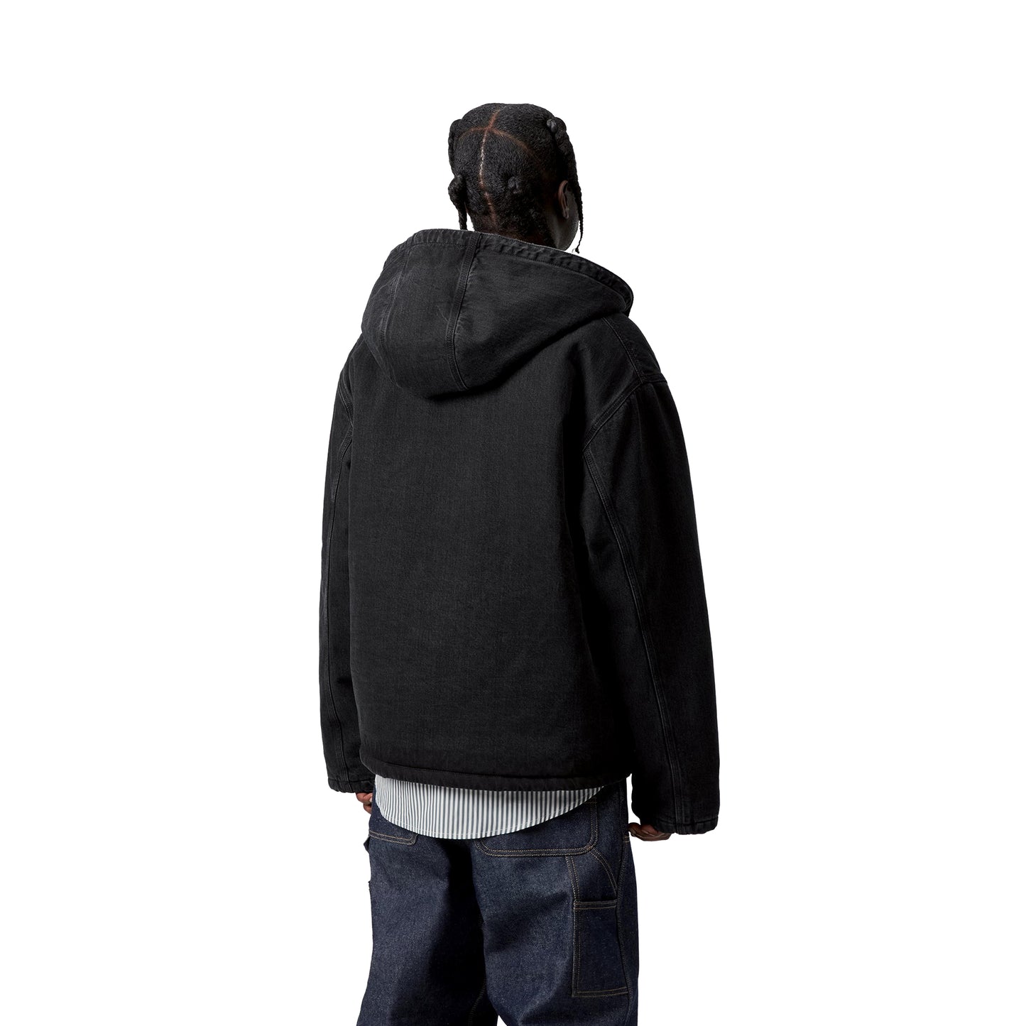 Carhartt WIP Cleveland Jacket Black stone washed  - I0362588906