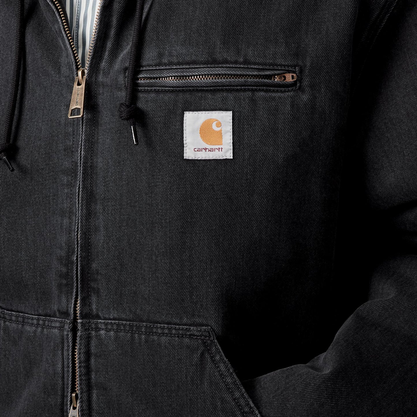 Carhartt WIP Cleveland Jacket Black stone washed  - I0362588906