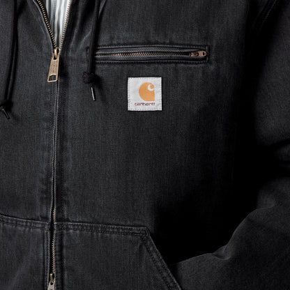 Carhartt WIP Cleveland Jacket Black stone washed  - I0362588906
