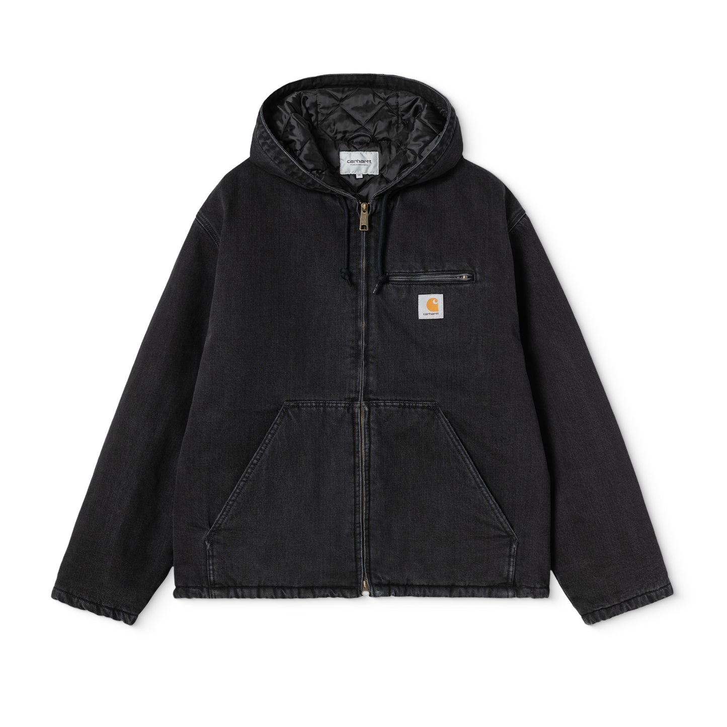 Carhartt WIP Cleveland Jacket Black stone washed  - I0362588906