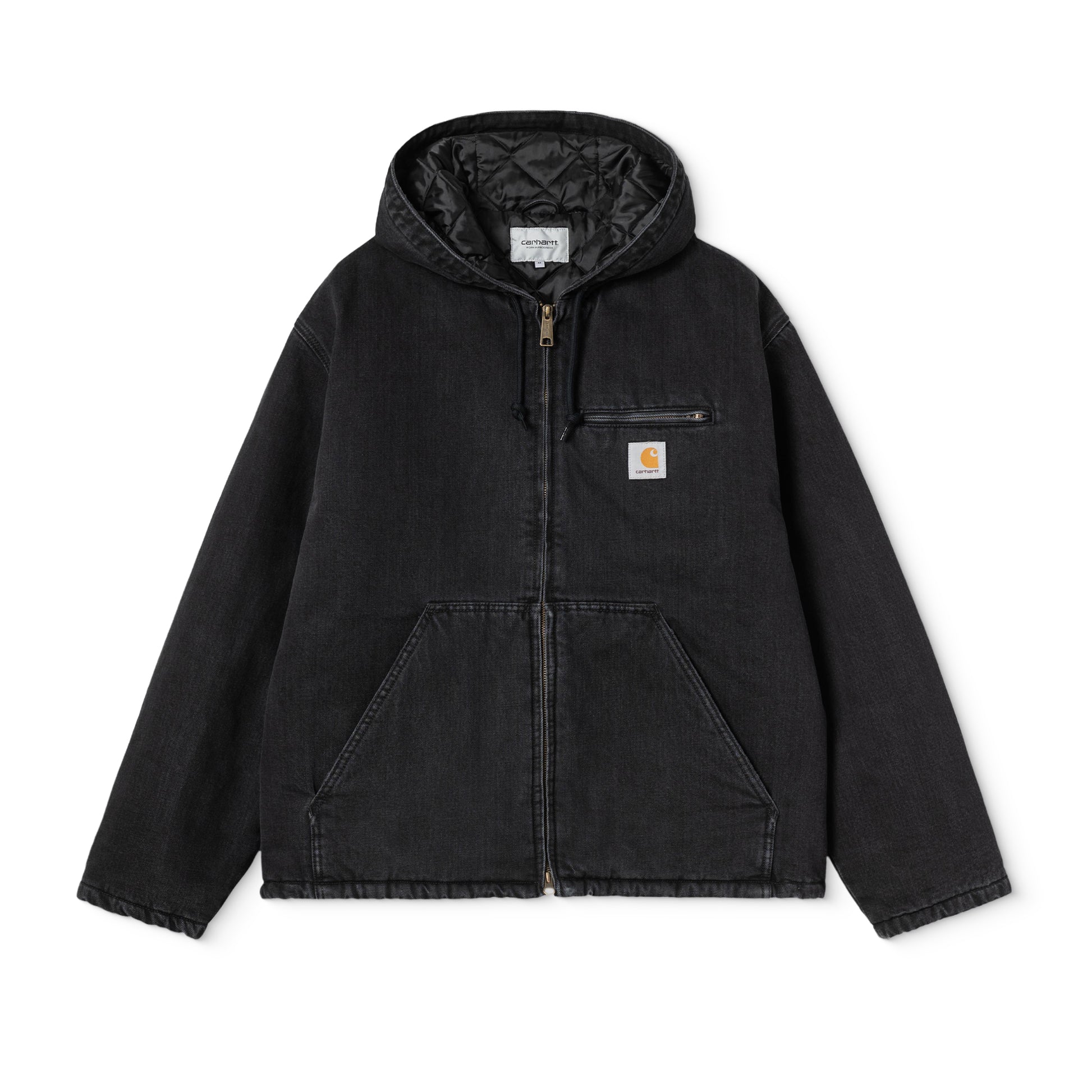Carhartt WIP Cleveland Jacket Black stone washed  - I0362588906