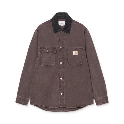 Carhartt WIP Mitch Shirt Jacket Palisander/Black dusky  - I0362623AN0J