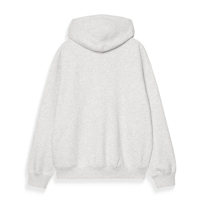 Carhartt WIP Hooded WIP Label Sweat Jacket Ash Heather  - I036347482XX