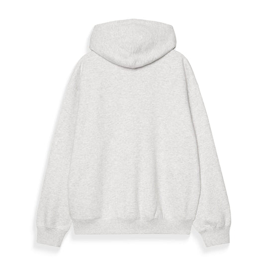 Carhartt WIP Hooded WIP Label Sweat Jacket Ash Heather  - I036347482XX