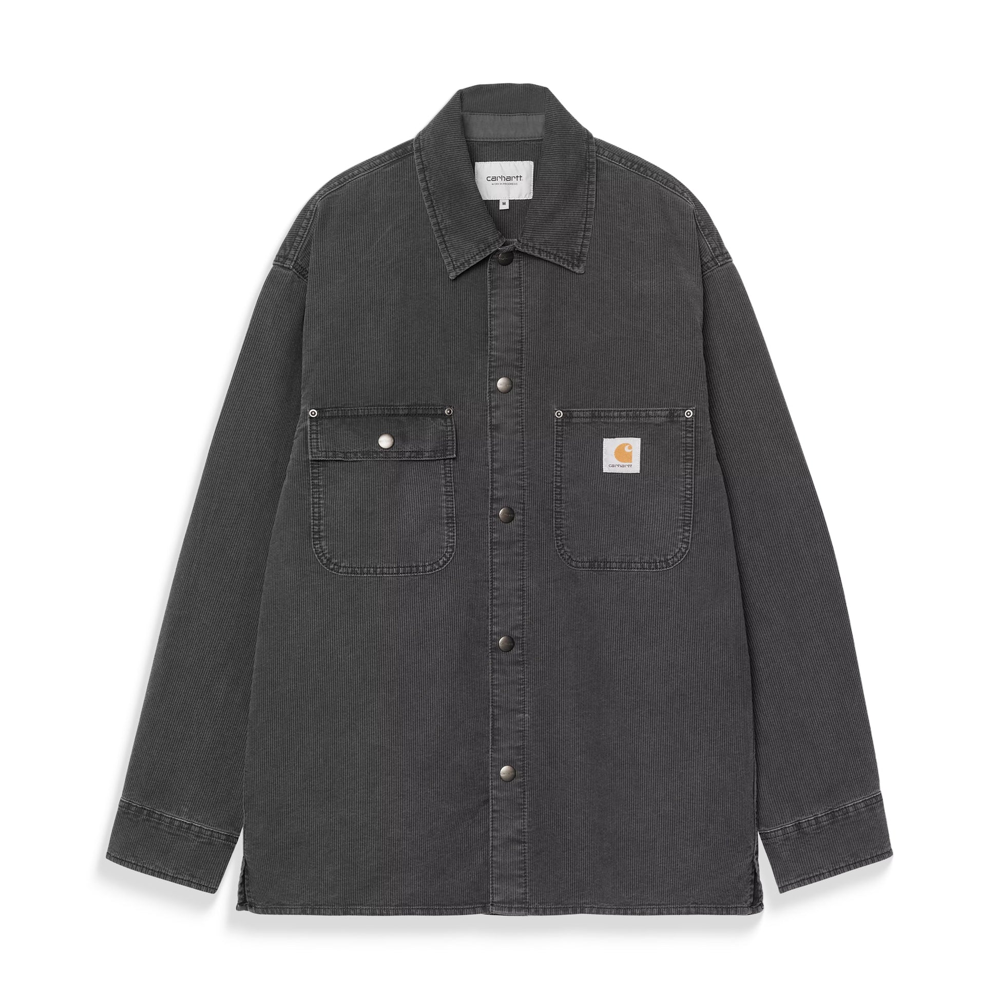 Carhartt WIP Parrish Shirt Jacket Obsidian stone washed  - I0364853IY06