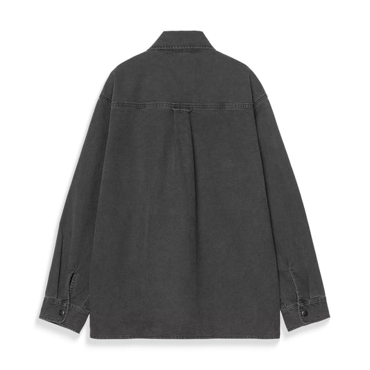 Carhartt WIP Parrish Shirt Jacket Obsidian stone washed  - I0364853IY06