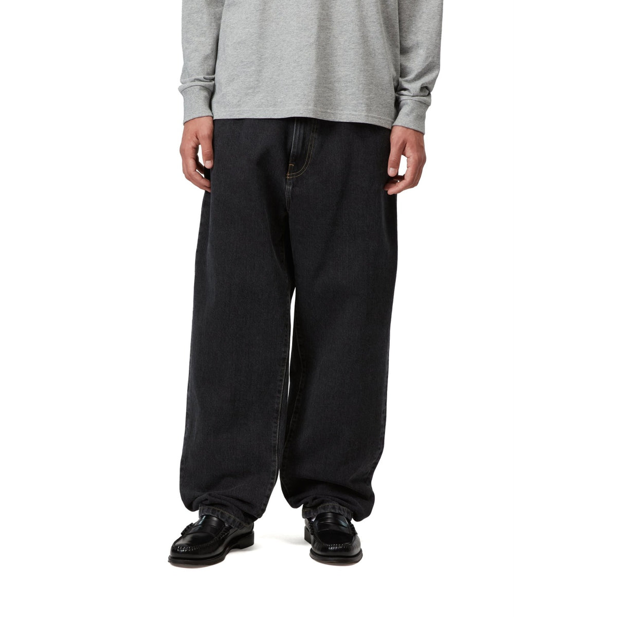 Carhartt WIP Aaron Pant Black stone washed  - I0367288906