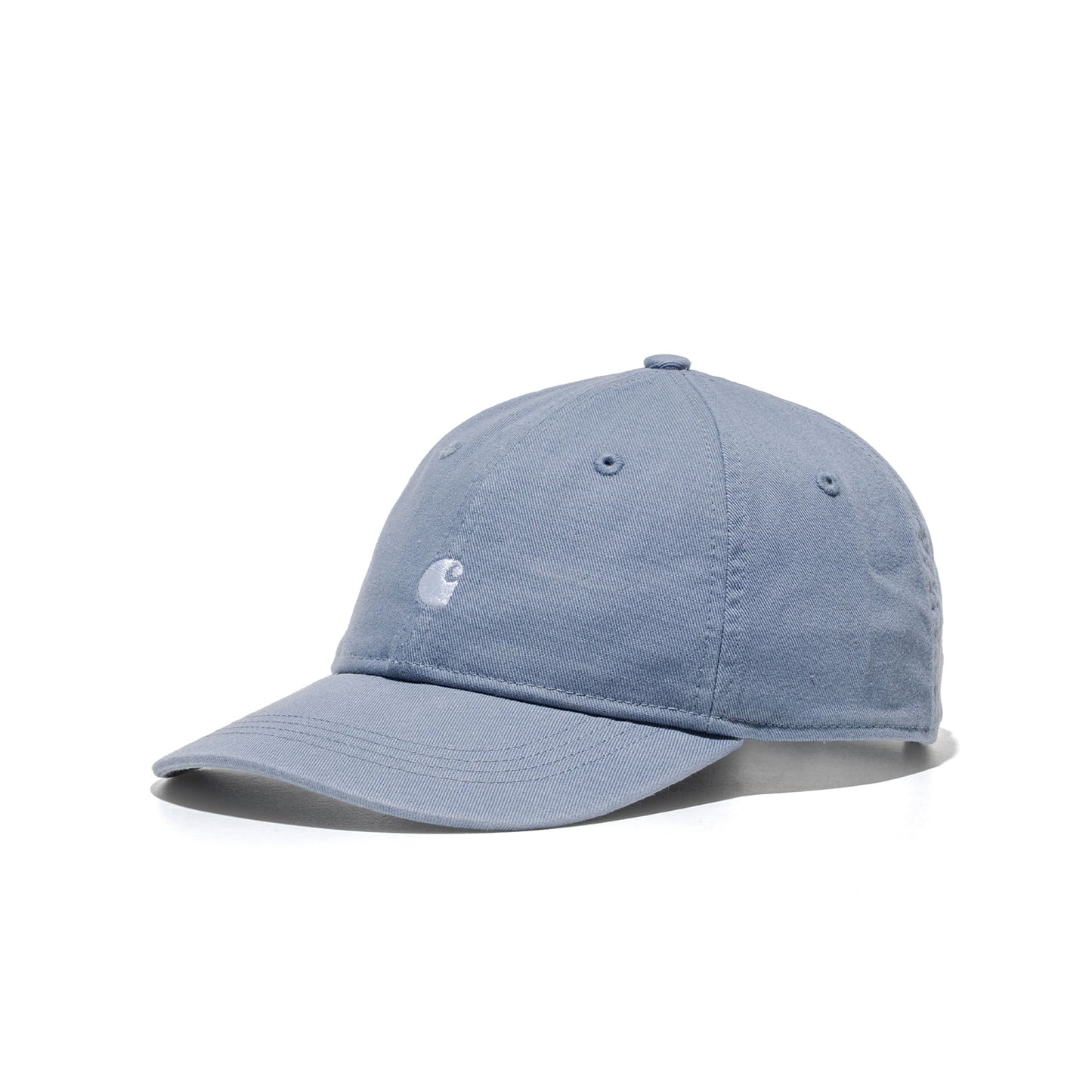 Carhartt WIP Madison Logo Cap Shady Blue/White  - I0367303S2XX