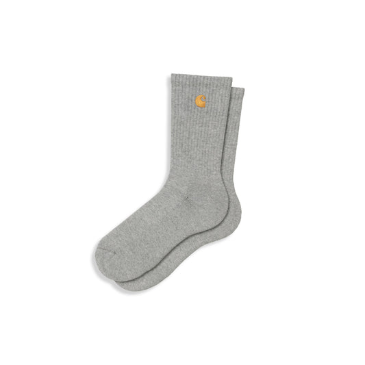 Carhartt WIP Chase Socks Grey Heather/Gold  - I03674700MXX
