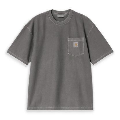 Carhartt WIP S/S Loose Pocket T-Shirt Shady Black garment  - I03686389GD
