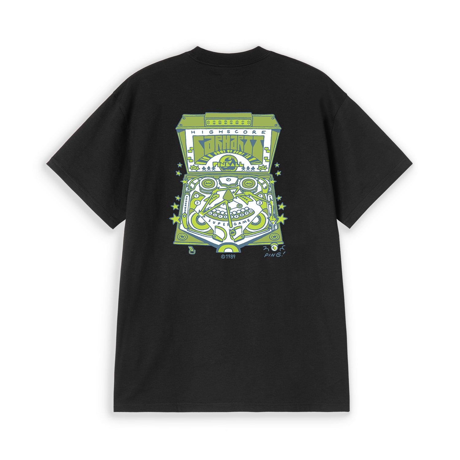 Carhartt WIP S/S Pinball T-Shirt Black  - I03689189XX