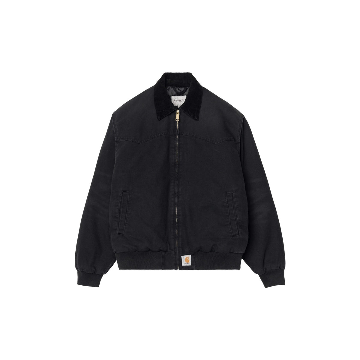Carhartt WIP OG Santa Fe Jacket Black/Black stone canvas  - I03705600E4O