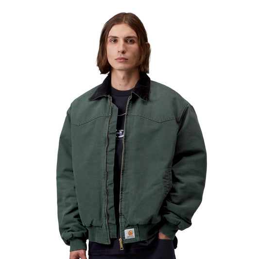 Carhartt WIP OG Santa Fe Jacket Raven/Black stone canvas  - I0370563WM4O