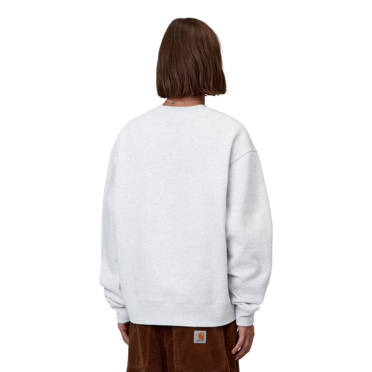 Carhartt WIP Mack Sweat Ash Heather/Black  - I03709900OXX