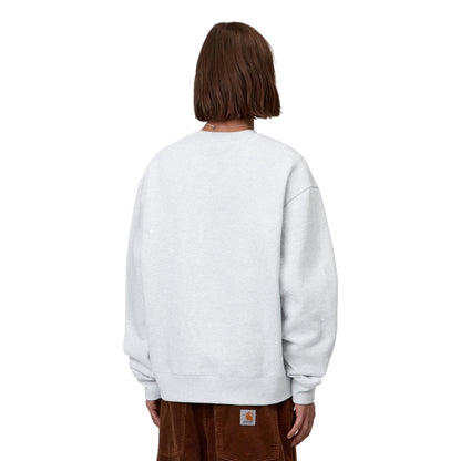 Carhartt WIP Mack Sweat Ash Heather/Black  - I03709900OXX