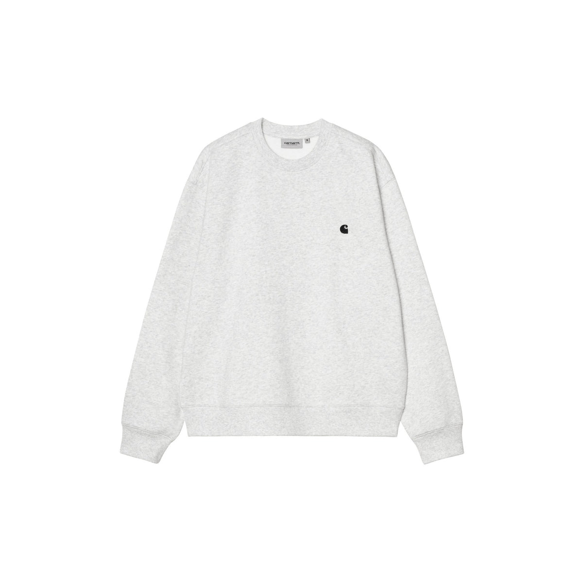 Carhartt WIP Mack Sweat Ash Heather/Black  - I03709900OXX