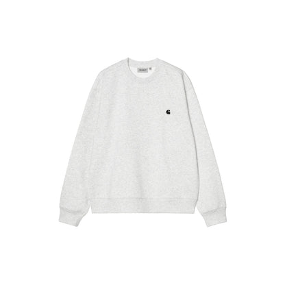 Carhartt WIP Mack Sweat Ash Heather/Black  - I03709900OXX
