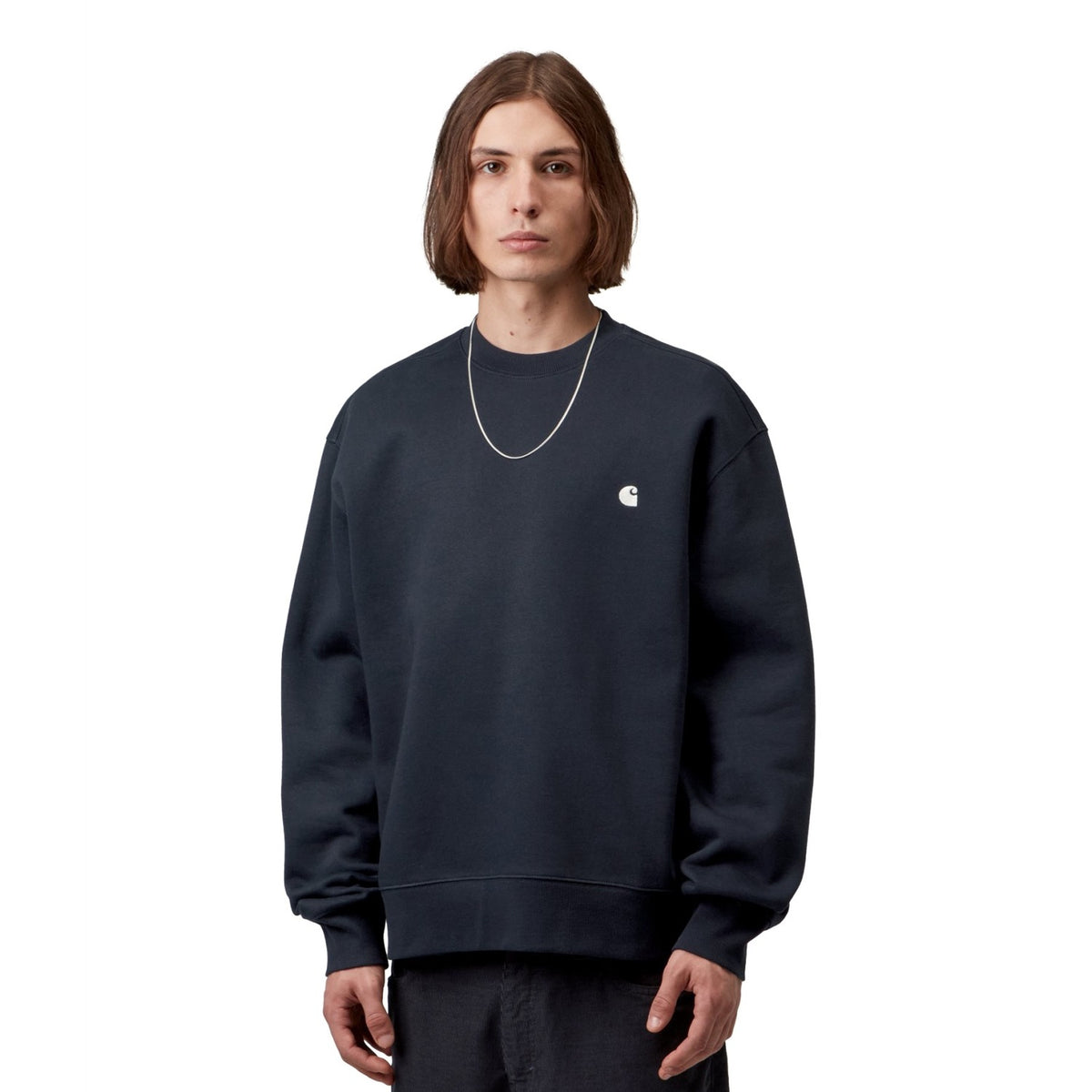 Carhartt WIP Mack Sweat Dark Navy/Wax  - I0370990COXX