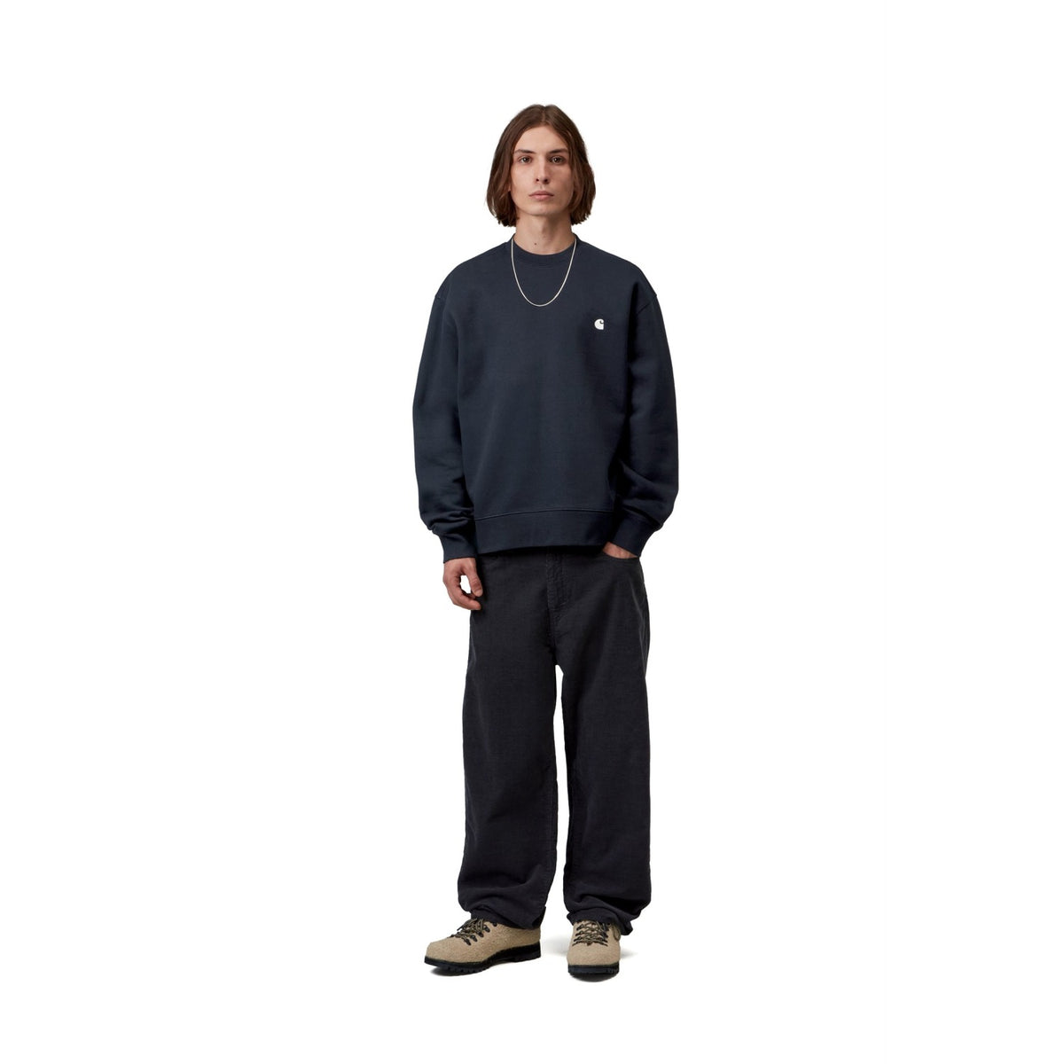 Carhartt WIP Mack Sweat Dark Navy/Wax  - I0370990COXX