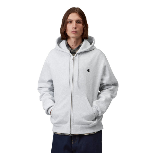Carhartt WIP Hooded Mack Jacket Ash Heather/Black  - I03710200OXX