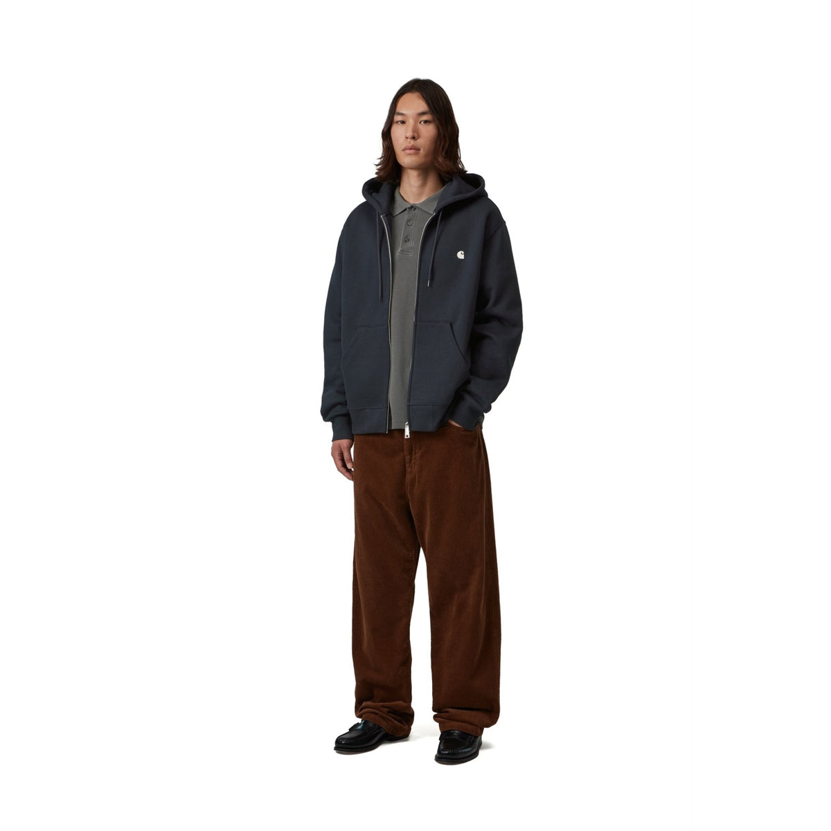Carhartt WIP Hooded Mack Jacket Dark Navy/Wax  - I0371020COXX