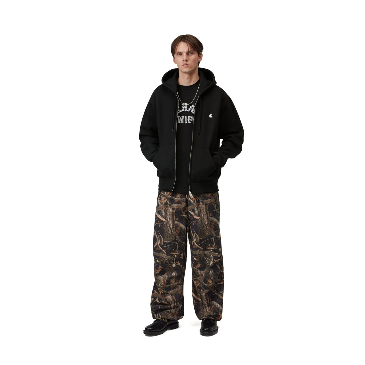 Carhartt WIP Hooded Mack Jacket Black/Wax  - I037102K02XX