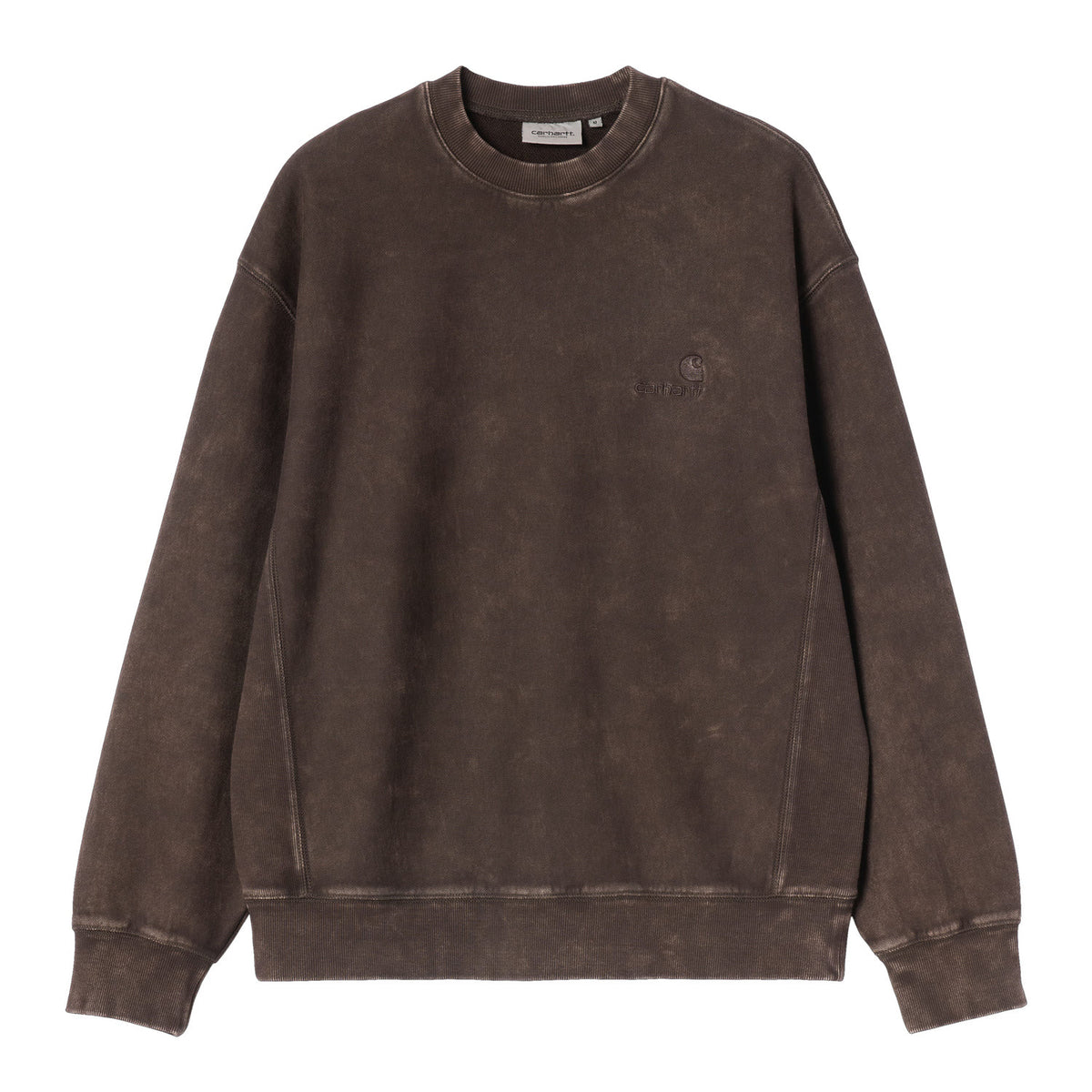 Carhartt WIP Lambert Sweat Tobacco moon wash  - I03710447FQ