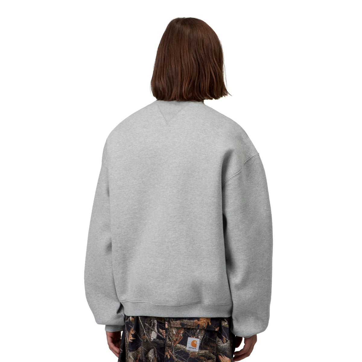 Carhartt WIP Ebbert Sweat Grey Heather/White  - I03711300DXX
