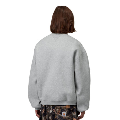 Carhartt WIP Ebbert Sweat Grey Heather/White  - I03711300DXX