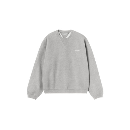 Carhartt WIP Ebbert Sweat Grey Heather/White  - I03711300DXX