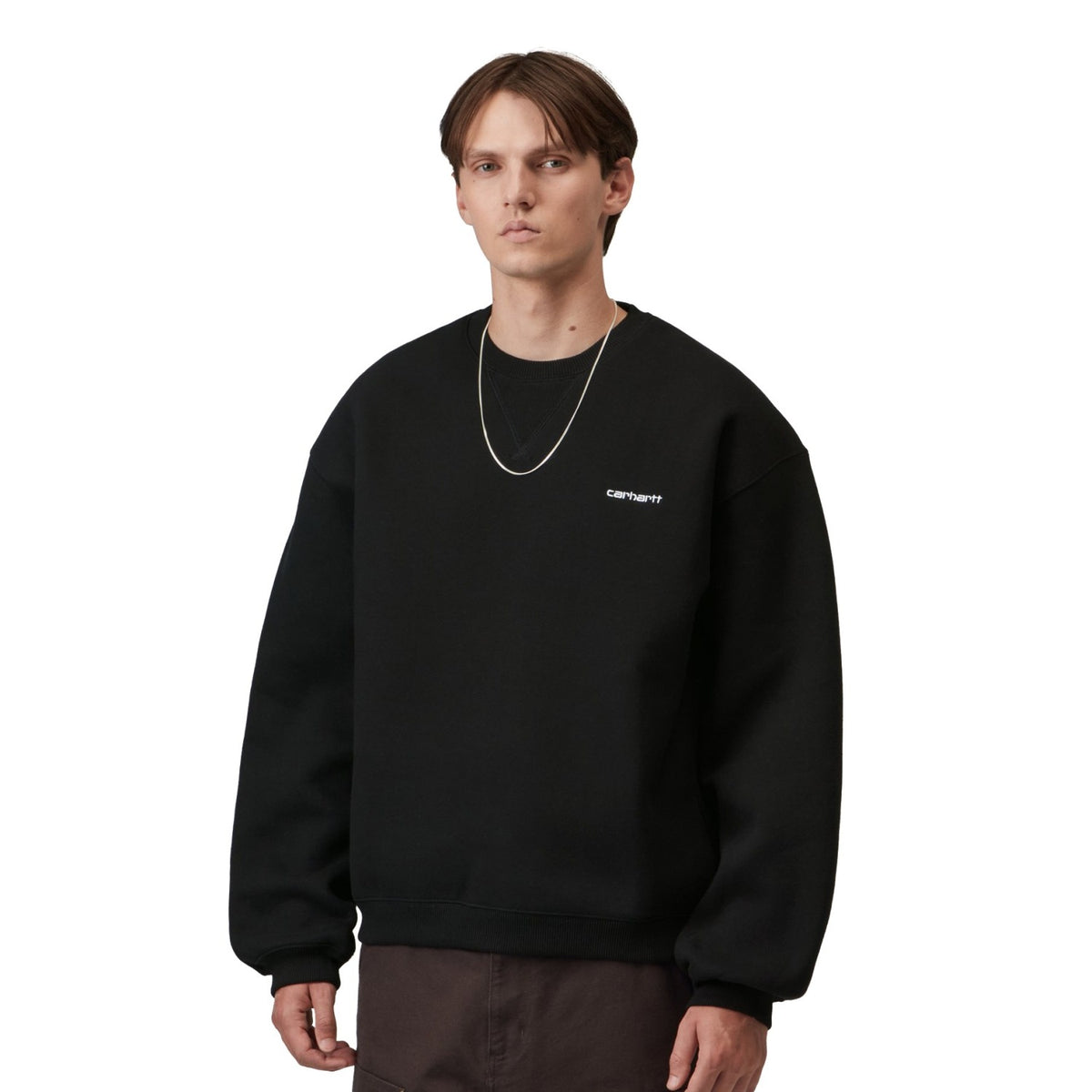 Carhartt WIP Ebbert Sweat Black/White  - I0371130D2XX