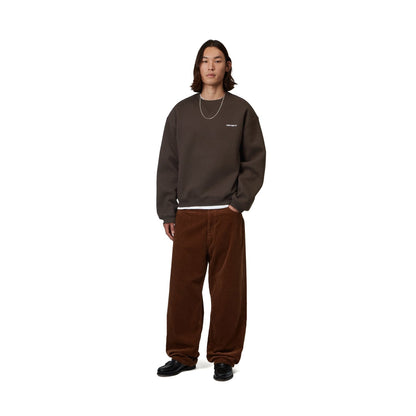 Carhartt WIP Ebbert Sweat Tobacco/White  - I0371133XNXX