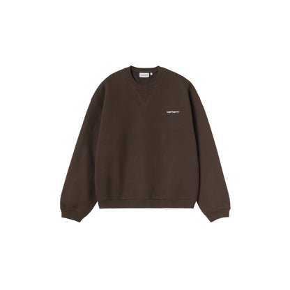 Carhartt WIP Ebbert Sweat Tobacco/White  - I0371133XNXX