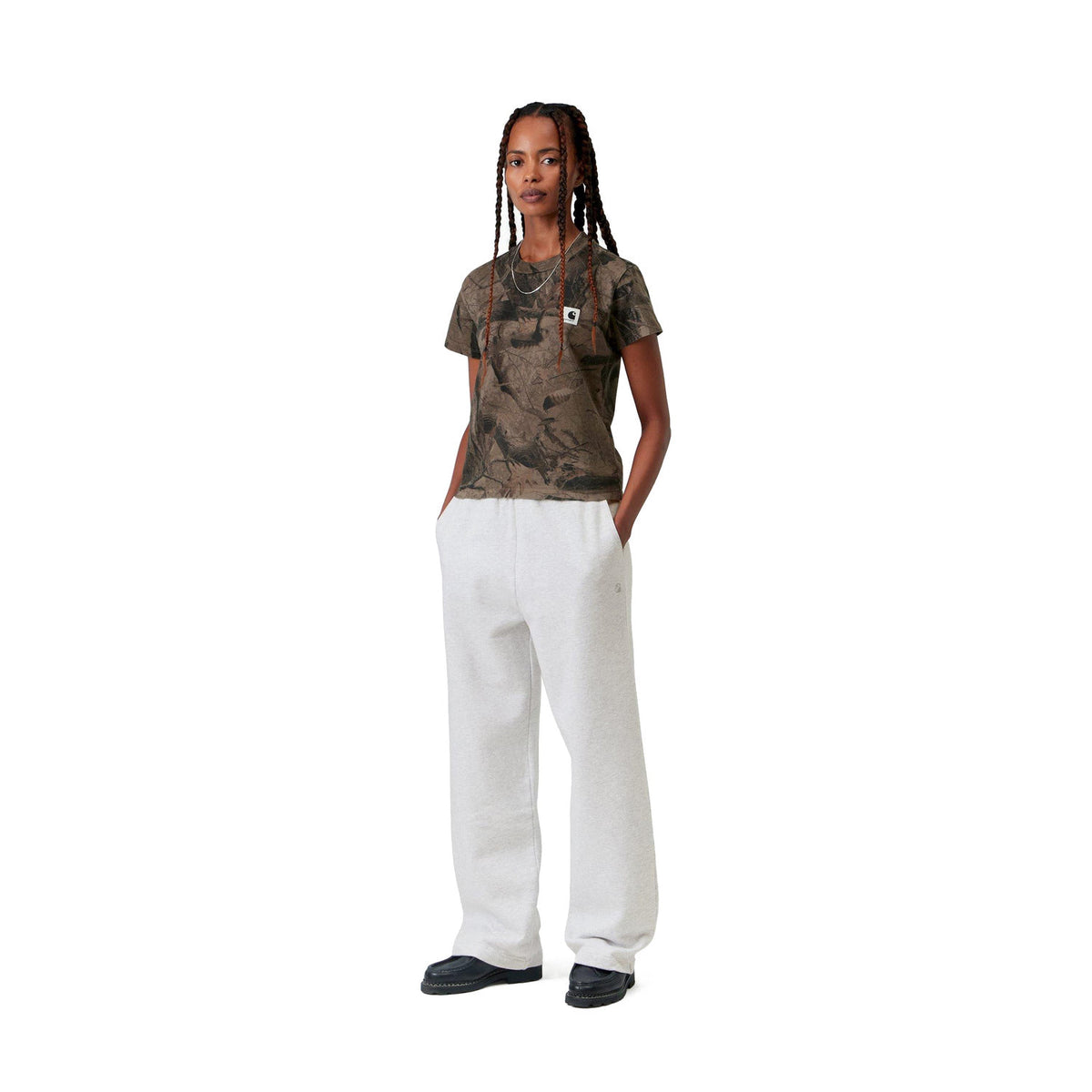 Carhartt WIP W Casey Sweat Pant Ash Heather/Silver  - I0371491DQXX