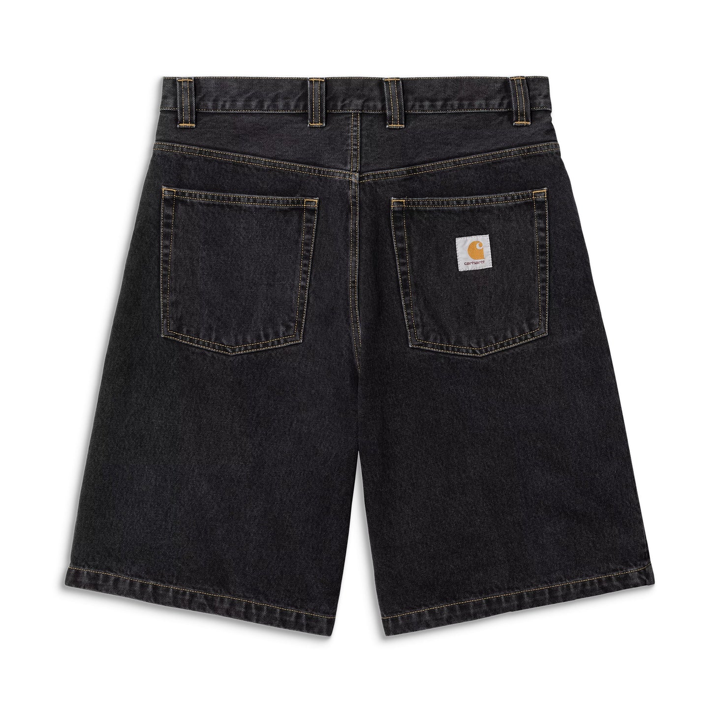 Carhartt WIP Brandon Short Black stone washed  - I0371618906