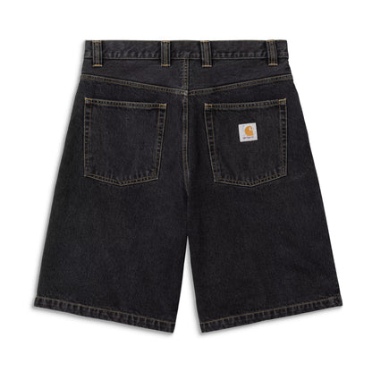 Carhartt WIP Brandon Short Black stone washed  - I0371618906