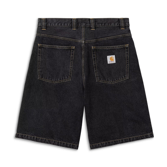 Carhartt WIP Brandon Short Black stone washed  - I0371618906