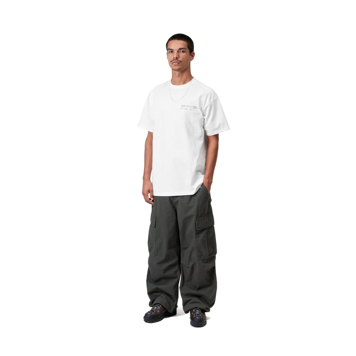 Carhartt WIP S/S Feather Progress T-Shirt White  - I03722702XX