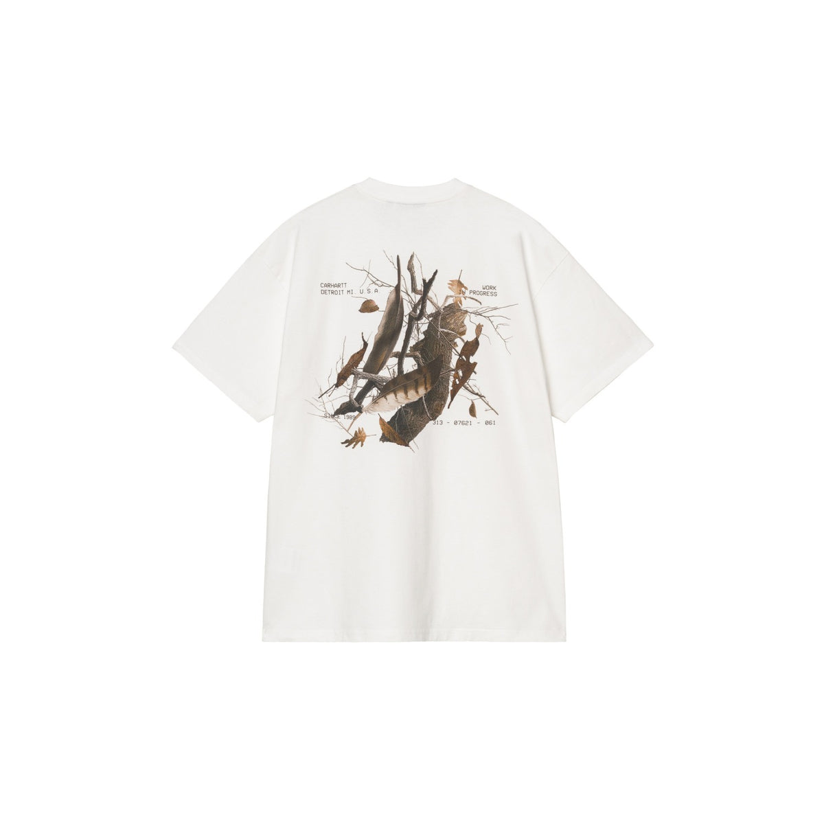Carhartt WIP S/S Feather Progress T-Shirt White  - I03722702XX