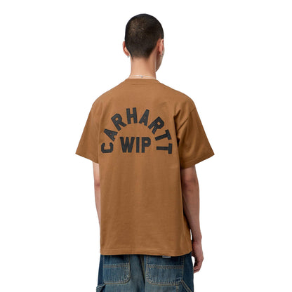 Carhartt WIP S/S Arch Script T-Shirt WIP Hamilton Brown  - I0372553YYXX