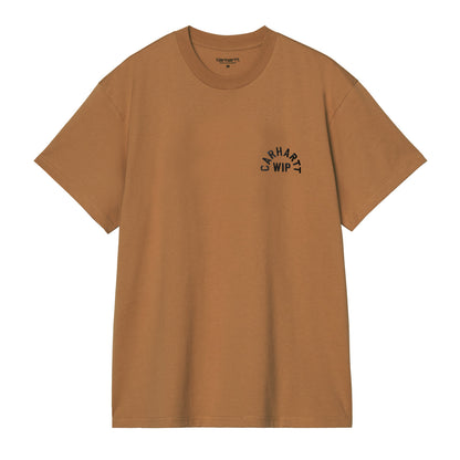Carhartt WIP S/S Arch Script T-Shirt WIP Hamilton Brown  - I0372553YYXX